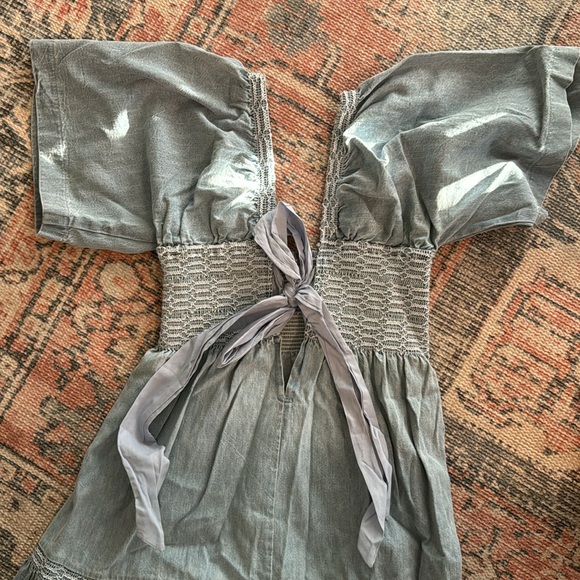Free People Short Denim Dress size xs - Picture 3 of 3